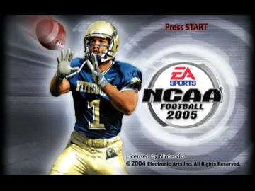 NCAA Football 2005 screen shot title